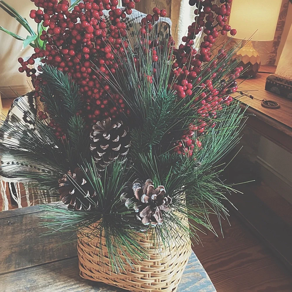 Holiday Decor Door Basket